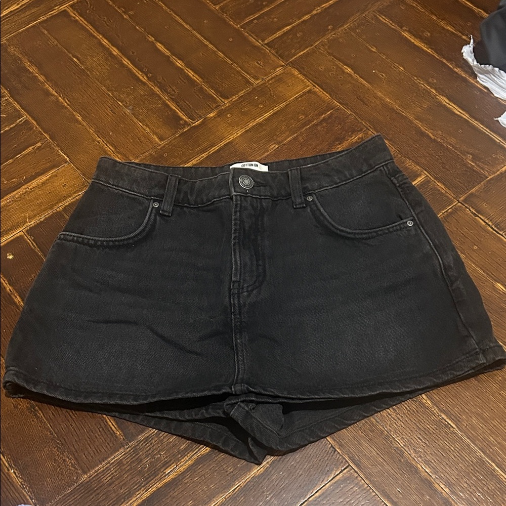 Cotton On Black Denim Shorts